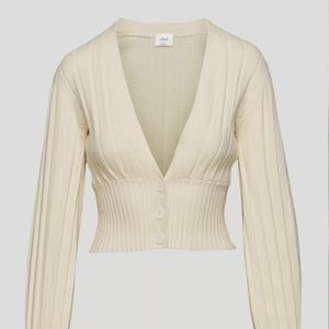 Aritzia Wilfred Plunge Front Cardigan